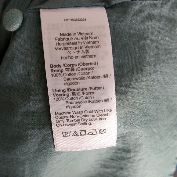 Madewell Embroidered Eyelet Tiered Button-Front Dress in Summer Breeze. - Picture 10 of 12